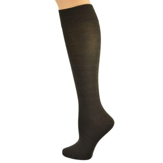 Buy 2-pair-brown Classic Flat Knit Rayon Knee Hi Socks 2 pair Pack