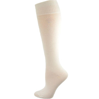 Buy 2-pair-white Classic Flat Knit Rayon Knee Hi Socks 2 pair Pack