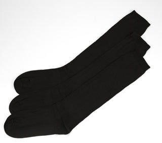 Buy black Women's 100% Combed Cotton Knee Hi 3 Pair Pack