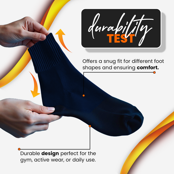 Turn Cuff Organic Cotton Seamless Toe 3 pair Pack | No Toe Seam Socks