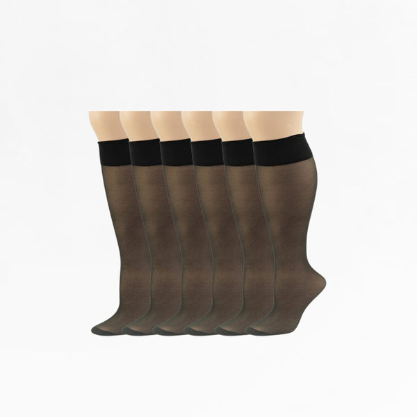 Women Black Knee Hi Socks