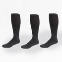 Women's Classic Flat Knit Acrylic Orlon Knee High Socks 3 Pair Pack