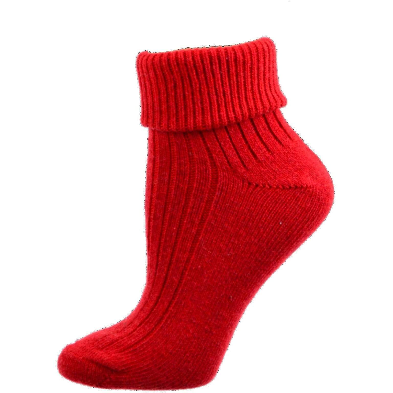 Wool/Cotton Blend Turncuff, Seamless Toe Socks For Women Women