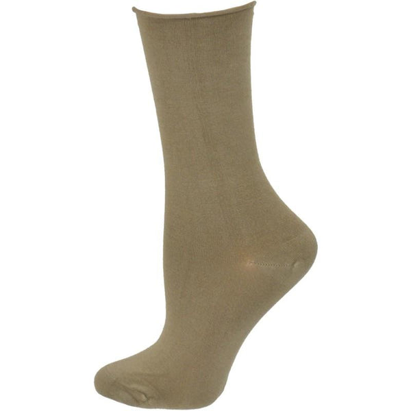 Roll Top, Non-Binding (Asst. Colors) Women's Crew Socks – The Sock