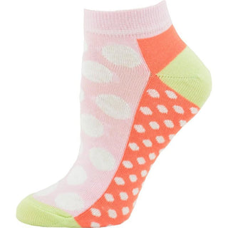 Fashion Polka Dot Ankle Cotton 2 Pair Pack Socks